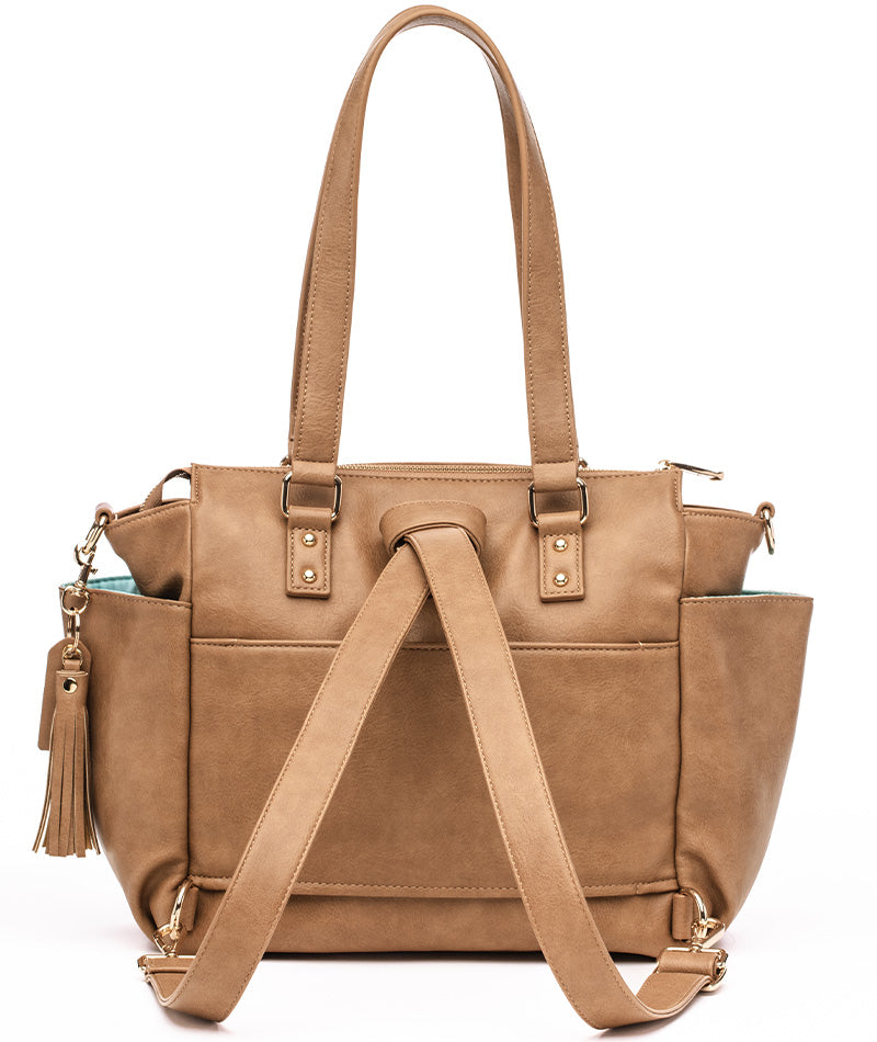 Gemini Mini Convertible Backpack - Almond