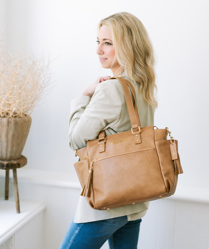 Gemini Mini Convertible Backpack - Almond