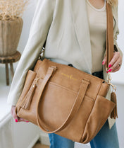 Gemini Mini Convertible Backpack - Almond