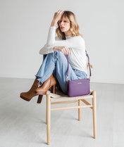 Ara Convertible Crossbody Clutch - Plum