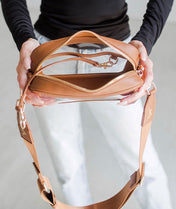 Bexley Clear Crossbody Bag - Caramel