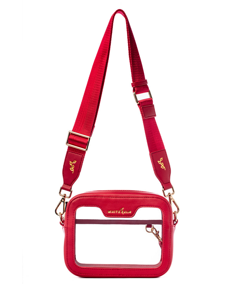 Red clear bag online