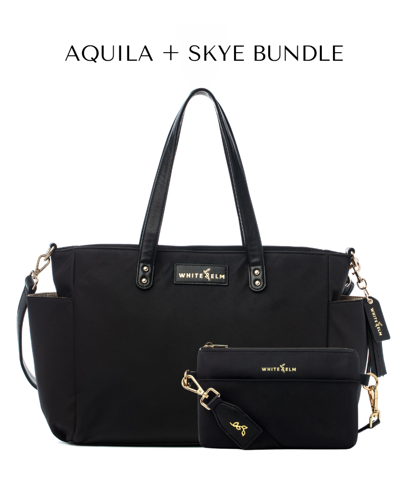 Aquila Tote Bag - Black Nylon