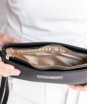 Ara Convertible Crossbody Clutch - Black Nylon