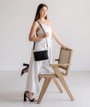 Ara Convertible Crossbody Clutch - Black Nylon
