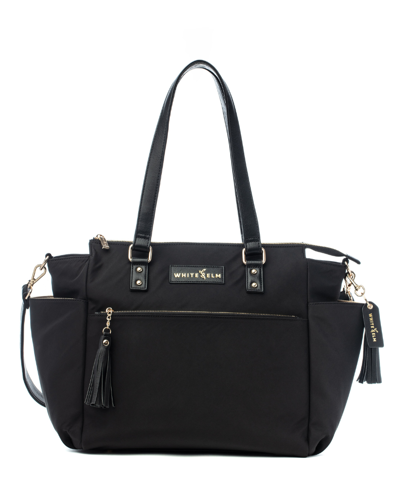 Gemini Convertible Backpack Tote in Black Nylon | White Elm Vegan Bags Gemini Convertible Backpack Tote in Black Nylon | White Elm Vegan Bags