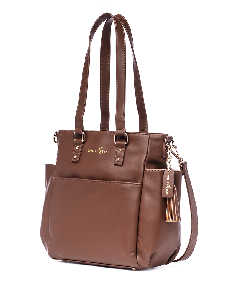 Carina Tote Bag - Coffee Brown