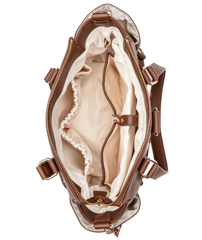Gemini Mini Convertible Backpack - Coffee Brown