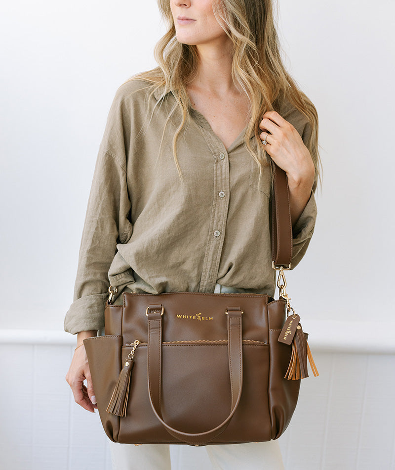 Gemini Mini Convertible Backpack - Coffee Brown