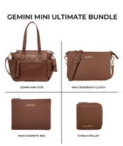 Gemini Mini Convertible Backpack - Coffee Brown