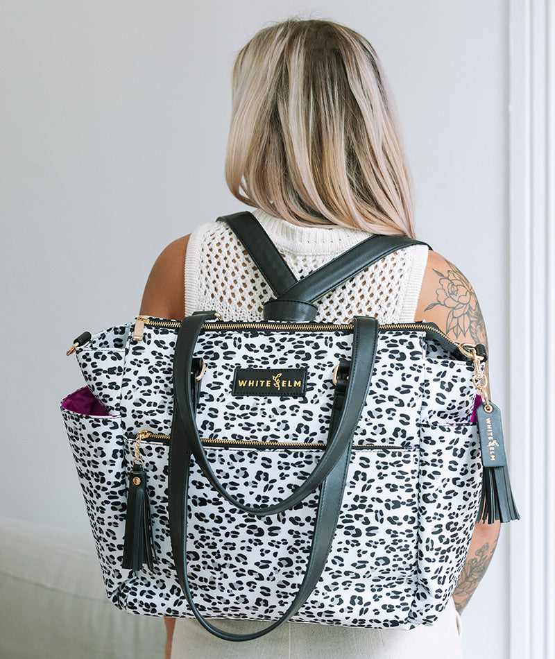 Gemini Convertible Backpack - Leopard Nylon