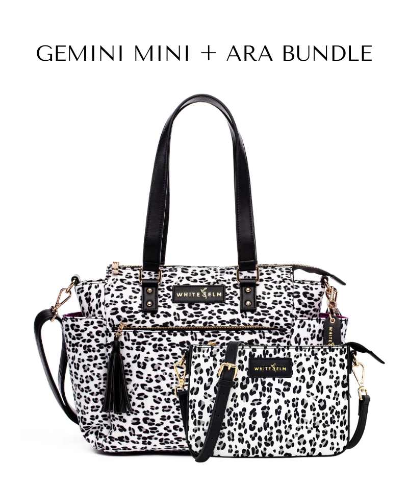 Gemini Mini Convertible Backpack - Leopard Nylon