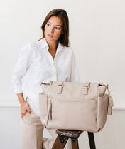 Gemini Convertible Backpack - Taupe