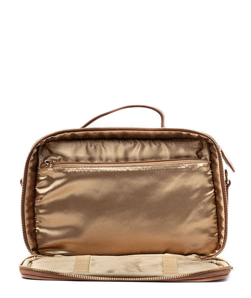 Aven Travel Train Case - Caramel