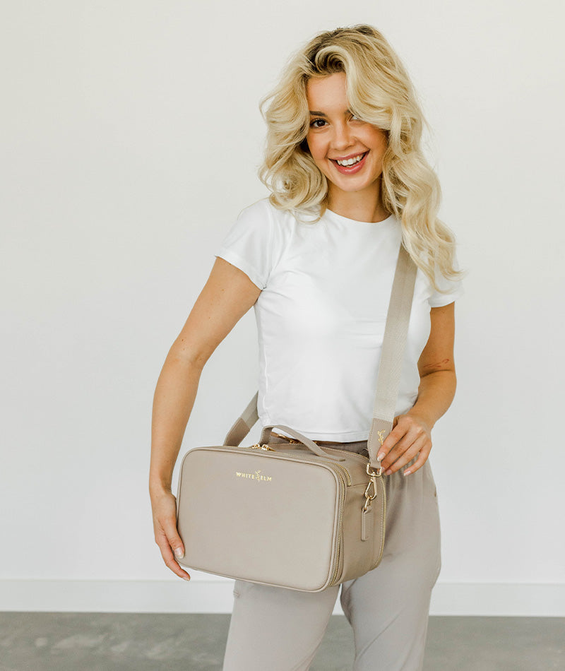 Aven Travel Train Case - Taupe