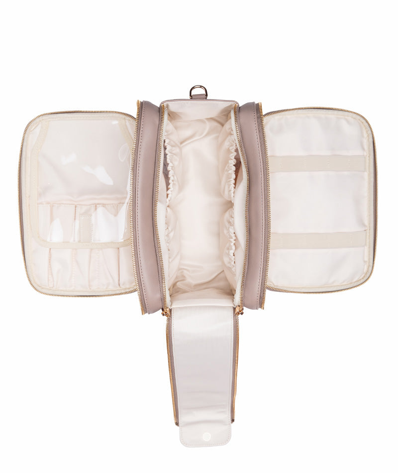 Aven Travel Train Case - Taupe