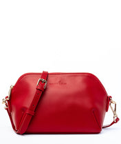 Rosette Crossbody - Crimson Red