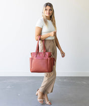 Carina Tote Bag - Terracotta