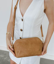 Rosette Crossbody - Almond