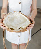 Rosette Crossbody - Almond