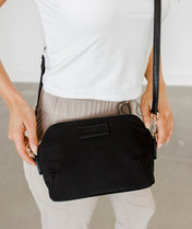 Rosette Crossbody - Black Nylon