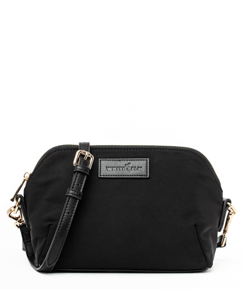 Rosette Crossbody - Black Nylon