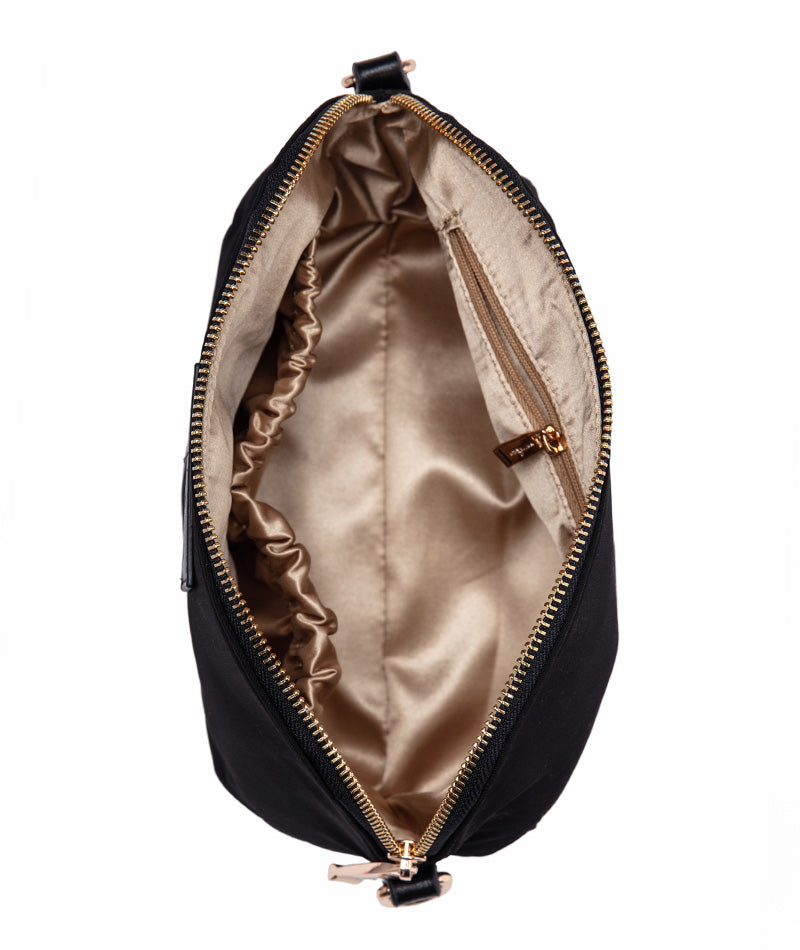 Rosette Crossbody - Black Nylon