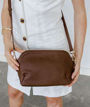 Rosette Crossbody - Coffee