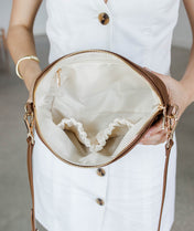 Rosette Crossbody - Coffee