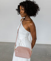 Rosette Crossbody - Dusty Rose