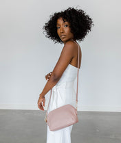 Rosette Crossbody - Dusty Rose