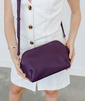 Rosette Crossbody - Plum