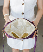 Rosette Crossbody - Plum