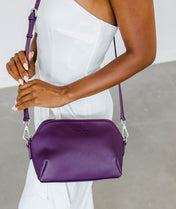 Rosette Crossbody - Plum