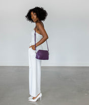 Rosette Crossbody - Plum