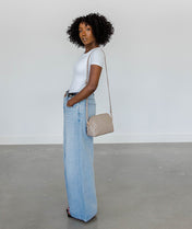 Rosette Crossbody - Taupe