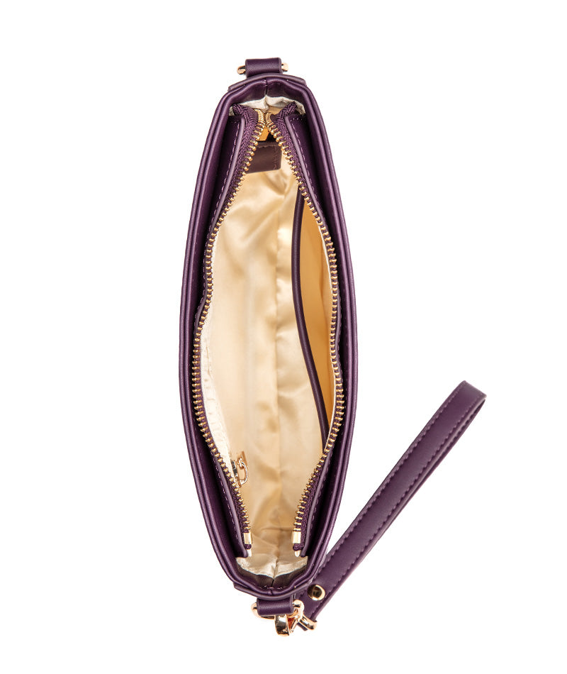 Ara Convertible Crossbody Clutch - Plum