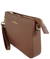 Ara Convertible Crossbody Clutch - Coffee Brown