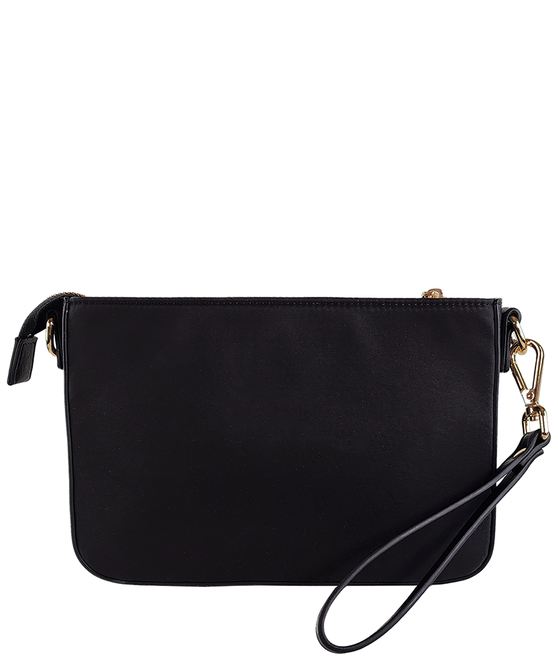 Ara Convertible Crossbody Clutch - Black Nylon