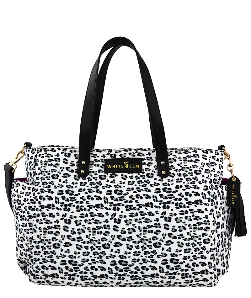 Quilted Tote - Electric Leopard