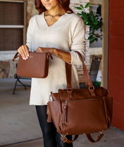 Gemini Mini Convertible Backpack - Coffee Brown