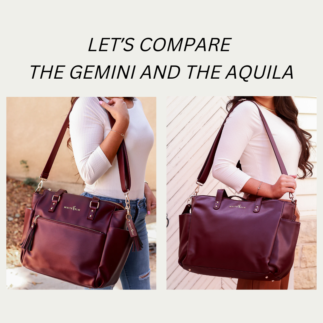 Let's Compare the Aquila Tote and the Gemini Convertible Backpack