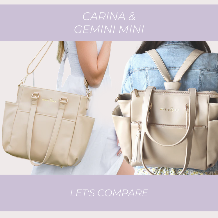Let's Compare the Carina Tote and Gemini Mini Convertible Backpack