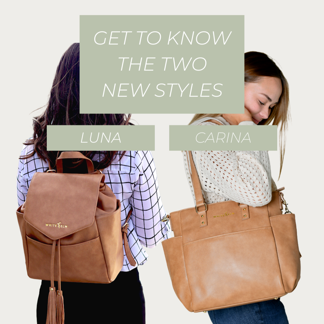 Get to know the NEW Luna Drawstring Backpack and Carina Tote
