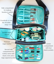 Aven Travel Train Case - Caramel