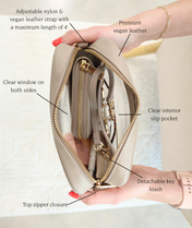 Bexley Clear Crossbody Bag - Caramel