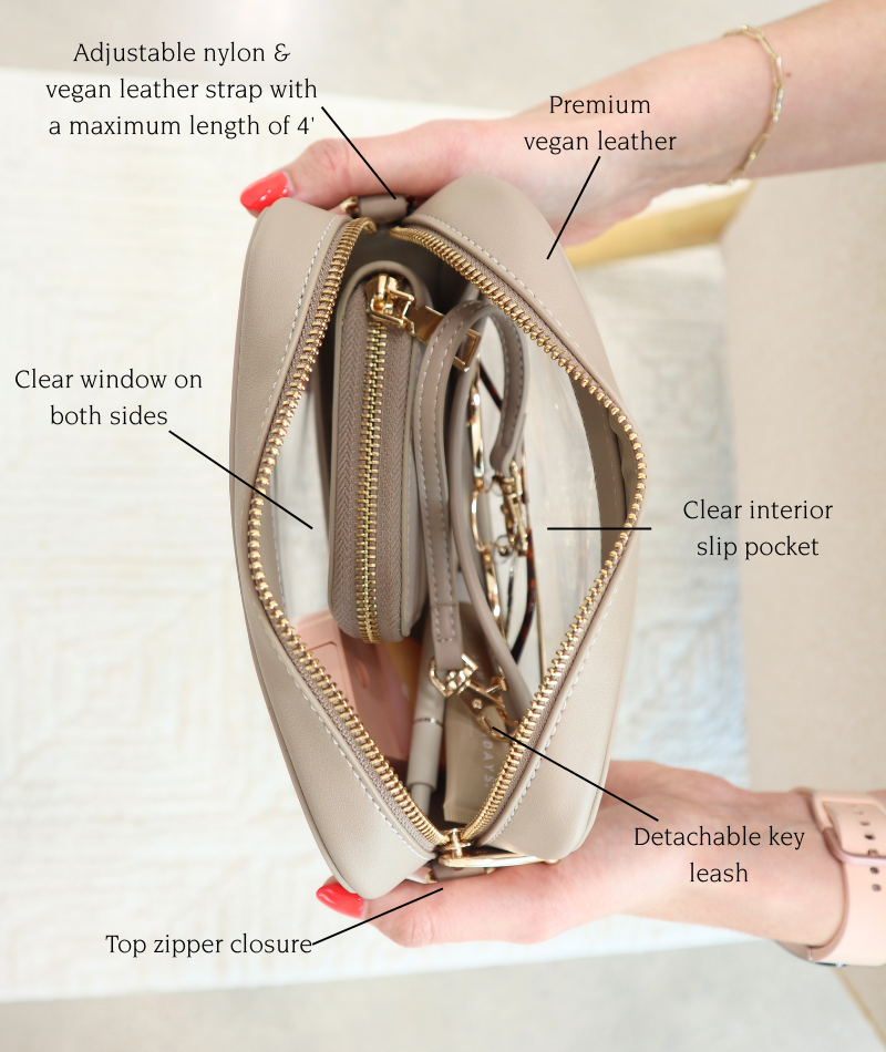 Bexley Clear Crossbody Bag - Caramel