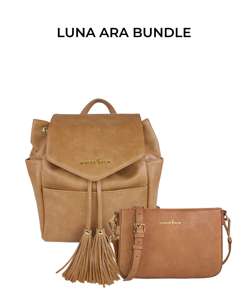 Luna Drawstring Backpack - Almond [Outlet RETIRED Final Sale]