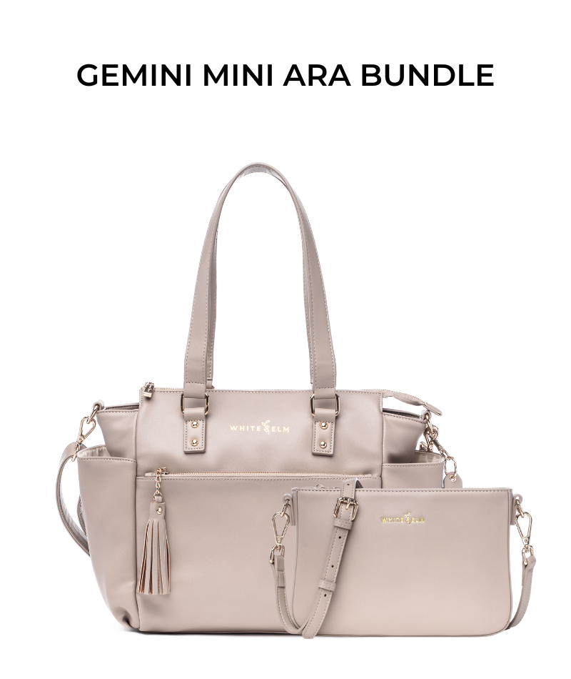 Gemini Mini Convertible Backpack - Taupe