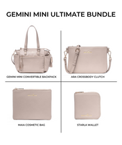 Gemini Mini Convertible Backpack - Taupe [OUTLET FINAL SALE]